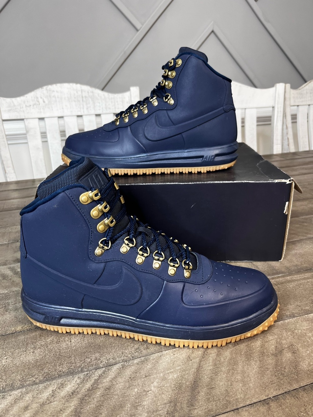 Nike Lunar Force 1 Duckboot High Shoes Obsidian Blue
Men's Sz 13